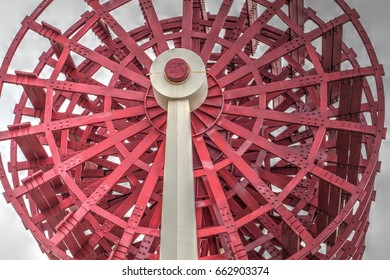 Cincinnati, Ohio, USA, June 18, 2017: National Steamboat Monument. June 18, 2017 In Cincinnati, Ohio, USA.