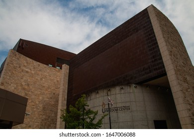  CINCINNATI, OHIO/USA – JULY 29, 2019:  National Underground Railroad Freedom Center In Downtown Cincinnati.