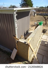 Cinder Block Garden Shed Bar Construction