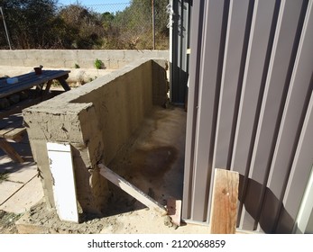 Cinder Block Garden Shed Bar Construction