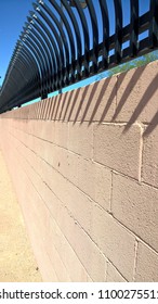 Cinder Block Wall With Anti-Climb Security