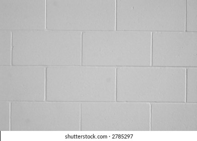A cinderblock wall