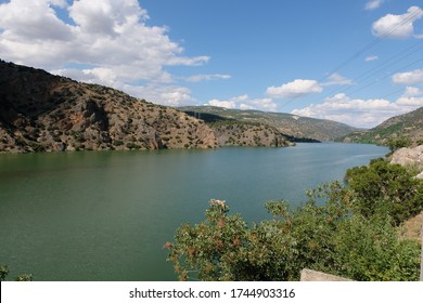 Cindere Dam Lake On Menderes River In Early Summer