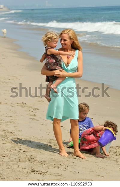 Hot Mom At Beach