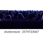 cinema audience isolated on white background