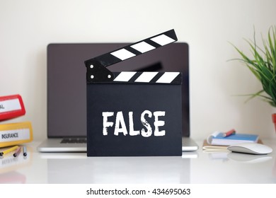 Cinema Clapper with False word