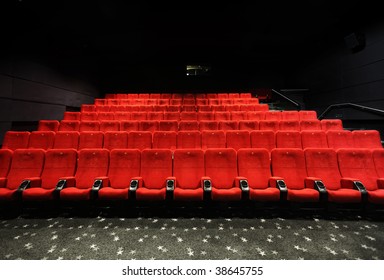 Cinema Seats In A Movie Theater