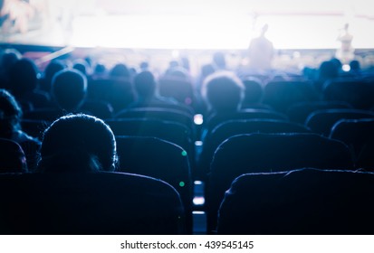 Cinema or theater in the auditorium,business background. - Shutterstock ID 439545145