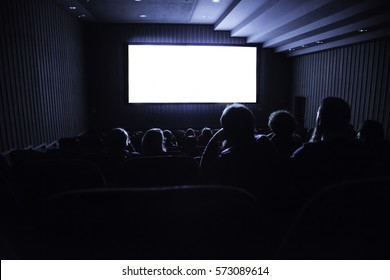 Cinema White Screen Your Image Stock Photo 573089614 | Shutterstock