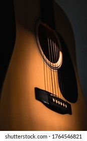 Cinematic Guitar Photo Hanging On A Wall