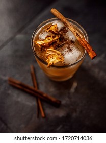 Cinnamon And Chocolate Cocktail With Ice