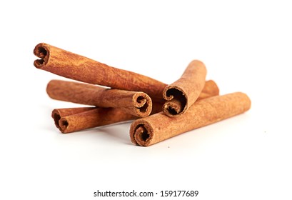 Cinnamon Isolated On White Background