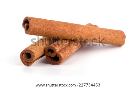 Cinnamon isolated on white background cutout
