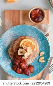 Cinnamon, Oat And Banana Pancakes