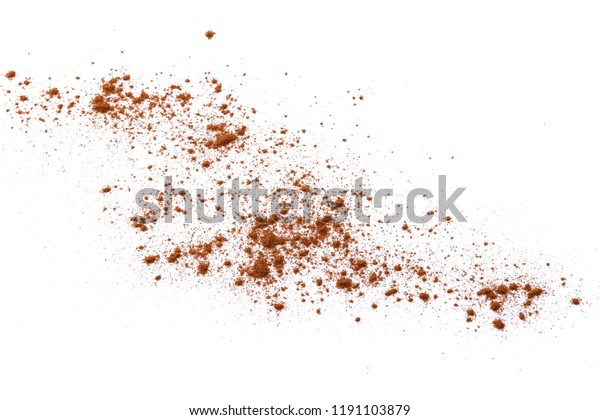 Cinnamon Powder Dust On White Stock Photo 1191103879 | Shutterstock