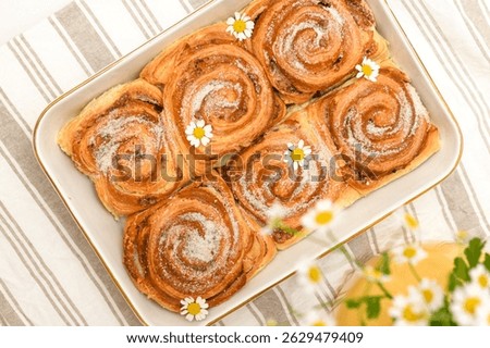 Cinnamon rolls in the kitchen