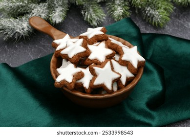 Cinnamon stars are traditional German Christmas cookies. - Powered by Shutterstock