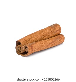 Cinnamon Stick On White Background