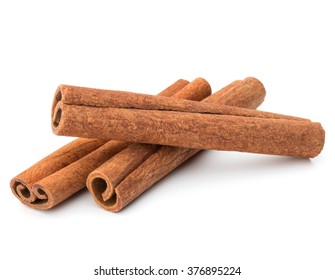 Cinnamon Stick Spice Isolated On White Background Closeup