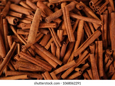 Cinnamon sticks in a bazaar - Shutterstock ID 1068062291