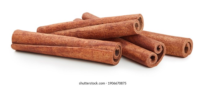 Cinnamon Sticks Isolated On White Background