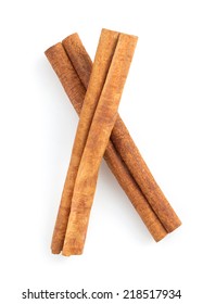 Cinnamon Sticks Isolated On White Background