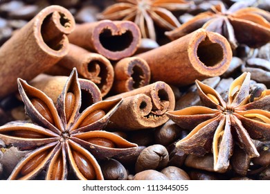 Cinnamon Sticks And Spices