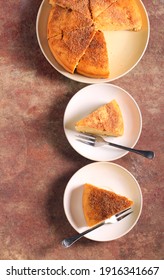 Cinnamon Tea Cake, Sliced And Served