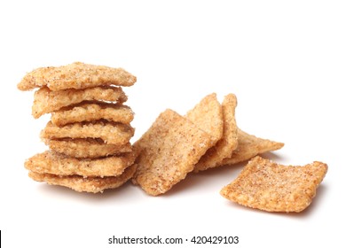 Cinnamon Toast Crunch On White Background