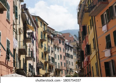 Cinque Terra Italy Buildings Colorful