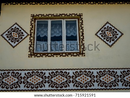 Similar – Sing Sing Hauswand Fenster