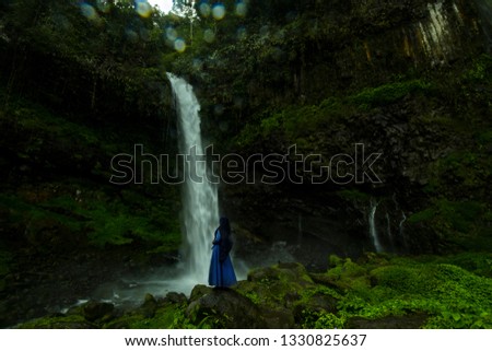 Ciparay Waterfall, Tasikmalaya District, West Java, Indonesia