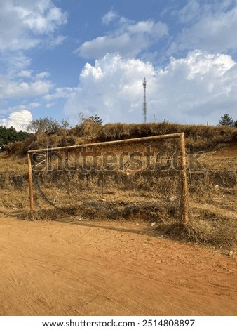 Ciparay, west java, indonesia. 8 September 2024. Time worn and weathered, this old goalpost has seen countless games and memories. A testament to the enduring spirit of the game.