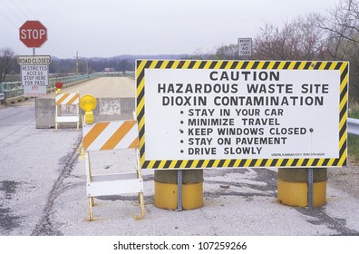 CIRCA 1987 - A Hazardous Waste Site Warning