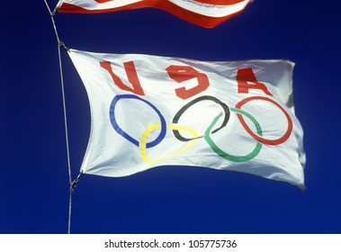 CIRCA 1988 - USA Olympic flag