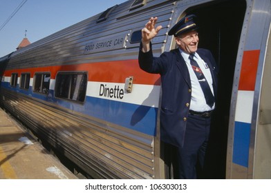 CIRCA 1991 - Conductor of Amtrak, Wilmington, Delaware