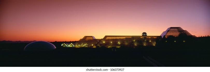 CIRCA 1992 - Biosphere 2 At Sunset, Arizona