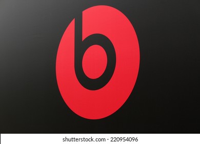 CIRCA SEPTEMBER 2014 - BERLIN: the logo of the brand "Beats Electronics", Berlin.
