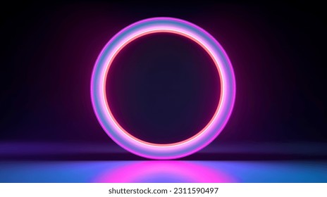 circle lens flare, circle pattern in dark background