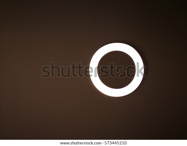Circle Light On Dark Ceiling Light Stock Photo Edit Now 573445210