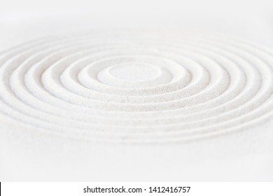 Circle in sand. Zen japanese garden background scene - Shutterstock ID 1412416757
