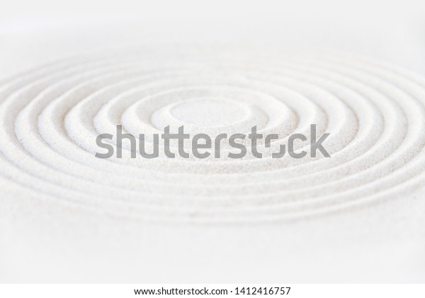 Circle Sand Zen Japanese Garden Background Stock Photo (Edit Now ...