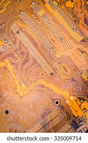 Circuit board. Electronic computer hardware technology. Motherboard digital chip. Tech science background. Integrated communication processor. Information engineering component. Retro style