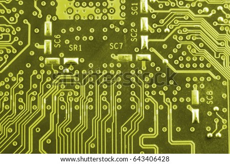 Circuit board. Electronic computer hardware technology. Motherboard digital chip. Tech science background. Integrated communication processor. Information engineering component toned