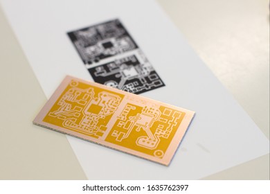 Circuit board etching process pre acid
