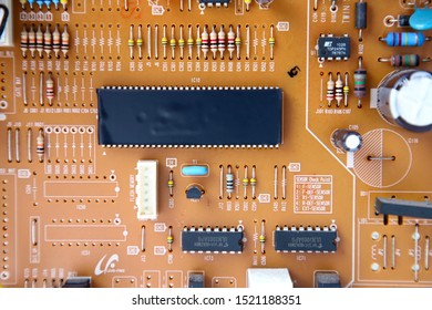 Circuit Boards In Electrical Appliances That Has Modern Technology In The Invention Shot At Close Up