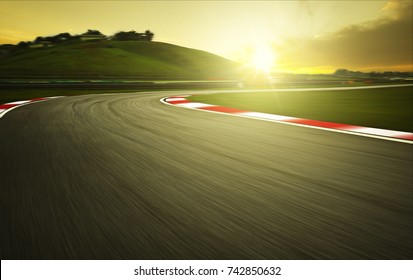 Circuit Motion Blur Road