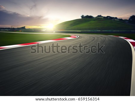 Circuit motion blur road