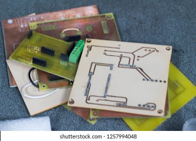 Circuit Pcb Tester And Components And Microprocessor 