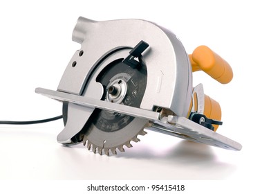 Circular Electric Saw Isolated On White